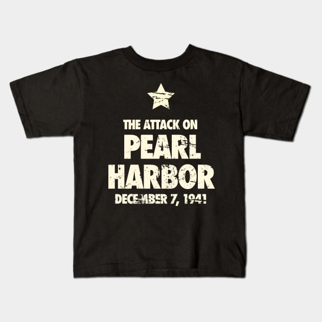 Attack On Pearl Harbor - World War 2 / WWII Kids T-Shirt by Wizardmode